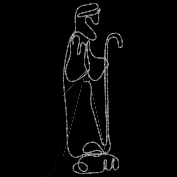 vidaXL Juldekoration herde och f&aring;r med 168 LEDs 102,5x35 cm