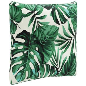 vidaXL Ryggkudde PUTTEN 100% Polyester Bladm&ouml;nster 40 x 40 x 10 cm
