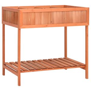 vidaXL Odlingsl&aring;da f&ouml;r &ouml;rter 80x60x80 cm massivt grantr&auml;