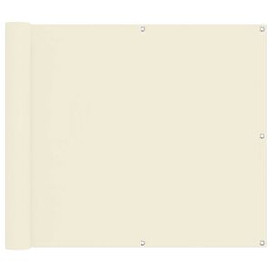 vidaXL Balkong Sk&auml;rm Kr&auml;m 100 x 500 cm Oxford Tyg