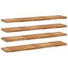 vidaXL Sv&auml;vande hyllor 4 st 120x30x4 cm behandlat massivt akaciatr&auml;