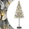 vidaXL Julgran med 300 LED-lampor med stativ Vit 210 cm PE och St&aring;l