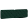 vidaXL Bed Frame with LED without Mattress Dark Green 180x200 cm Velvet