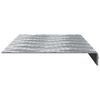 vidaXL Trappsteg Rektangul&auml;r 10 pcs Silver 60 x 18 cm Aluminium