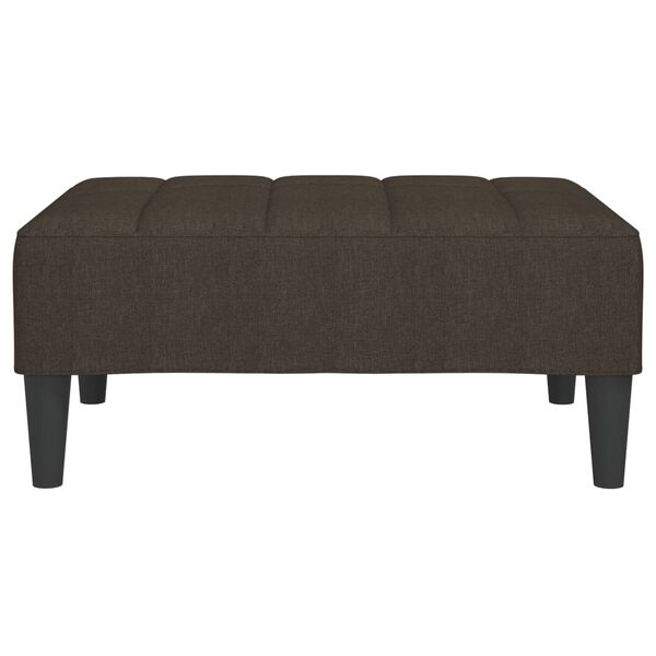 vidaXL Fotpall m&ouml;rkbrun 78x56x32 cm tyg