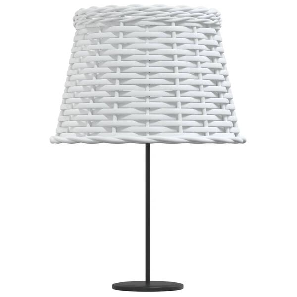 vidaXL Lampsk&auml;rm vit &Oslash;25x17 cm korgmaterial