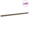 vidaXL Trappnoslister 30 st Brun 67 x 3.5 x 3 cm Aluminium