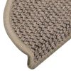 vidaXL Trappmattor sj&auml;lvh&auml;ftande sisal-look 30 st 56x17x3 cm m&ouml;rkbeige