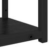 vidaXL V&auml;gg hylla med hylla Svart Ek 60 x 21 x 78,5 cm Konstruerat tr&auml;