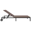 vidaXL Solb&auml;dd 2-person Brun 60 x 200 x 27cm konstrotting