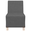 vidaXL Modulsofa utan armst&ouml;d 3 pcs M&ouml;rkgr&aring; 55 x 74 x 82 cm tyg