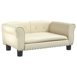 vidaXL Hundb&auml;dd gr&auml;ddvit 70x45x30 cm konstl&auml;der