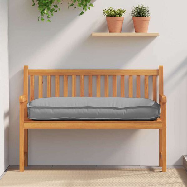 vidaXL Kudde Gr&aring; 120 x 50 x 12 cm Oxford Tyg