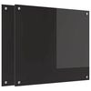 vidaXL K&ouml;ksskydd 2 st Svart 70 x 60 cm h&auml;rdat glas
