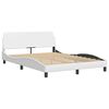 vidaXL Bed Frame "Viana" without Mattress White 120x200 cm Faux Leather