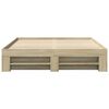 vidaXL Sängram utan madrass sonoma-ek 150x200 cm konstruerad trä