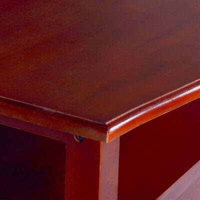 vidaXL Soffbord klassisk brun 90x50x40 cm massiv mahogny