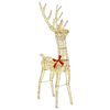 vidaXL 3D Ren 140 LED-lampor Varmvit 128 cm PET