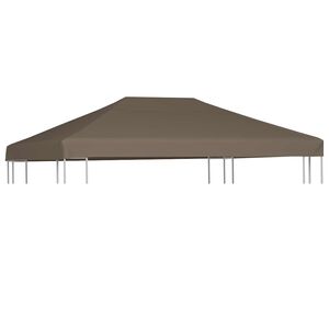 vidaXL Paviljongtak 310 g/m&sup2; 3x4 m taupe