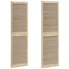 vidaXL Sk&aring;pd&ouml;rr 2 pcs Naturf&auml;rg 201 x 2,1 x 59,5 cm Massiv furu