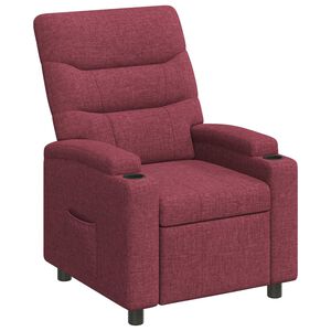 vidaXL Reclinerf&aring;t&ouml;lj Vinr&ouml;d 75 x 95 x 103 cm Tyg