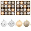 vidaXL Julbollset 32 st Guld Diam. 6 cm Plast