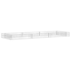 vidaXL Planteringsgabion upph&ouml;jd galvaniserat st&aring;l 300x100x20 cm