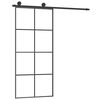 vidaXL Skjutd&ouml;rr med beslagset ESG glas och aluminium 90x205 cm