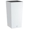 vidaXL Blomkruka med avtagbar insida vit 11/26,5 L PP-rotting