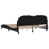 vidaXL Bed Frame "Viana" without Mattress Black 180x200 cm Faux Leather