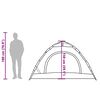 vidaXL Campingtält 3 personer blå snabbrest