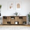 vidaXL Sideboard 3 pcs Artisan Ek 60 x 35 x 70 cm