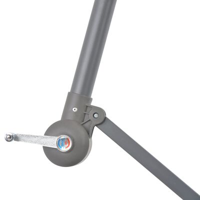 vidaXL Frihängande parasoll med aluminiumstång 300 cm blå