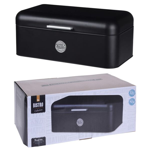 Excellent Houseware Br&ouml;dkorg matt svart 2,5 L