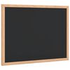 vidaXL Griffeltavla med ram av massiv furu svart 40x30 cm