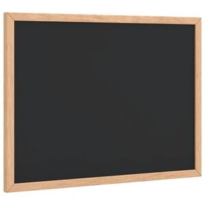 vidaXL Griffeltavla med ram av massiv furu svart 40x30 cm