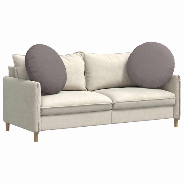 vidaXL Sittkuddar 2 pcs Taupe Ø60 x 21 cm tyg