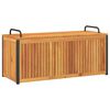 vidaXL Dynbox f&ouml;r tr&auml;dg&aring;rden 110x45x42/53 cm massiv akacia och st&aring;l