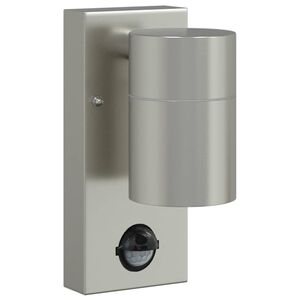 vidaXL Utomhus v&auml;gglampa Silver 6,5 x 10,5 x 16 cm