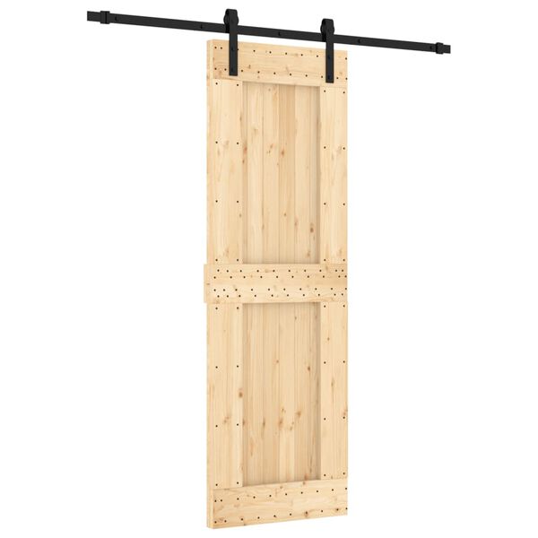vidaXL Skjutd&ouml;rr med beslag 70x210 cm massiv furu