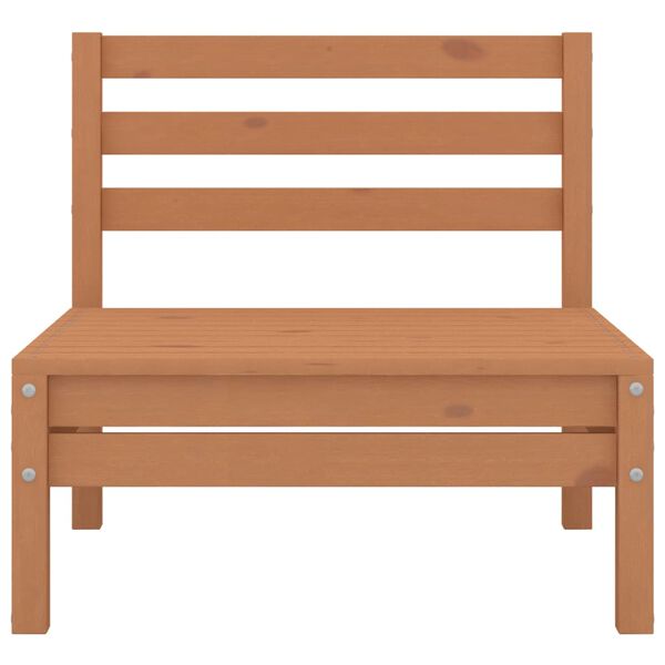 vidaXL Loungegrupp f&ouml;r tr&auml;dg&aring;rden 3 delar honungsbrun massiv furu