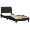vidaXL Bed Frame without Mattress "Hanko" Black 90x200 cm Velvet