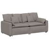 vidaXL Modulsoffa med dynor taupe