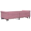 vidaXL Dagbädd utdragbar med lådor rosa 90x200 cm sammet