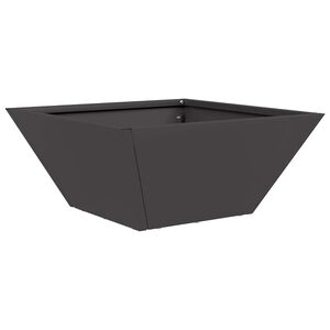 vidaXL Tr&auml;dg&aring;rdsplanterare Svart 35 x 35 x 15 cm Kallvalsat st&aring;l