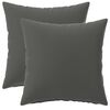 vidaXL Kudde med kudde HEERLEN 2 st Antracit Polyester