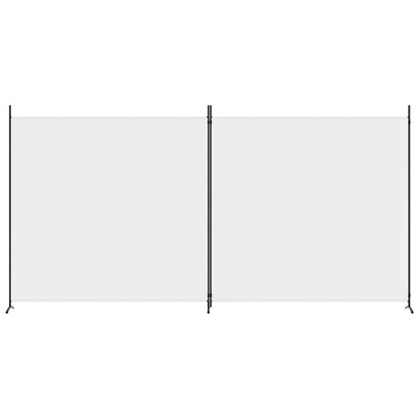 vidaXL Rumsavdelare 2 paneler vit 348x180 cm tyg