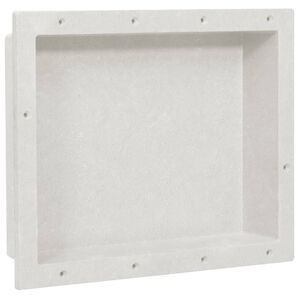 vidaXL Inf&auml;lld duschhylla niche matt vit 41x51x10 cm