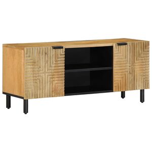 vidaXL TV-bänk brun 105x33x46 cm massivt trä mango