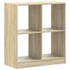 vidaXL Bokhylla sonoma-ek 68,5x32x75 cm konstruerat tr&auml;